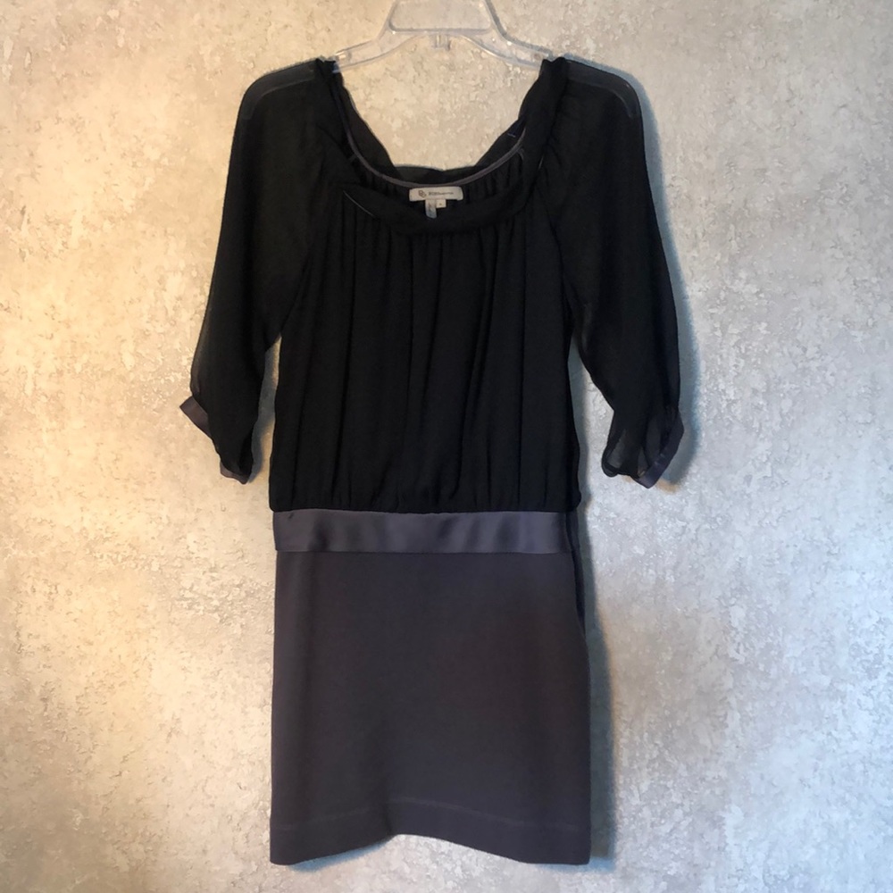 BCBGeneration 3/4 sleeve chiffon/satin dress 👗